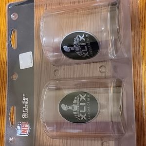 Super Bowl XLIX old fashioned glasses - New England Patriots